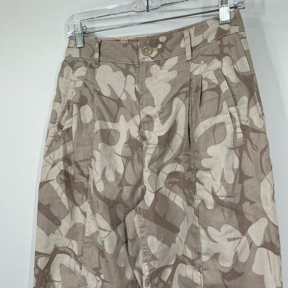 Anthropologie Frannie Linen Blend Pants High Rise - Picture 3 of 8